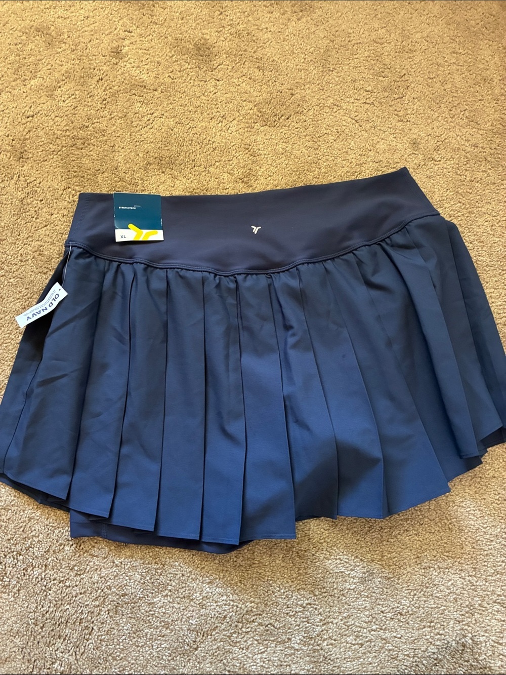 Pleated Athletic Skirt - Navy NWT